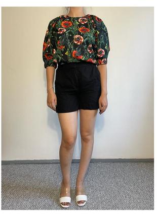 Блуза в маки h&m