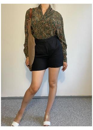 Вінтажна блуза в квітковий принт2 фото