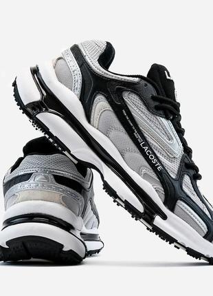 Мужские кроссовки lacoste l003 grey/ silver7 фото
