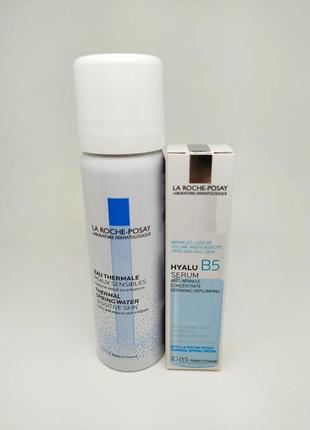 Набор для лица la roche-posay hyalu b5 serum thermal spring water