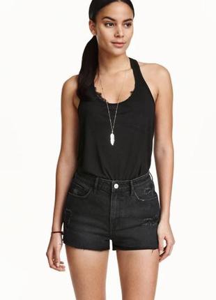 Шорти джинсові ґрафіт h&m розмір m/l