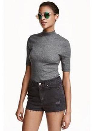 Шорти джинсові ґрафіт h&m розмір m/l4 фото