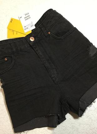 Шорти джинсові ґрафіт h&m розмір m/l2 фото