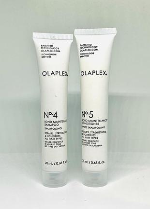 Набор шампунь olaplex 4 и кондиционер olaplex 5, по 20 мл