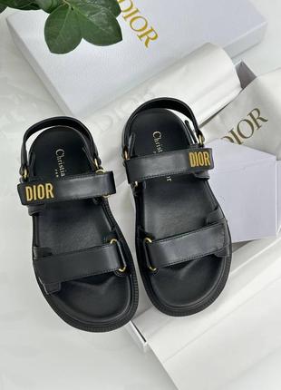 Кожаные босоножки в стиле dior