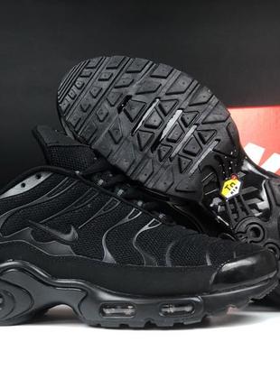 Чоловічі кросівки nike air max tn black найк чорного кольору