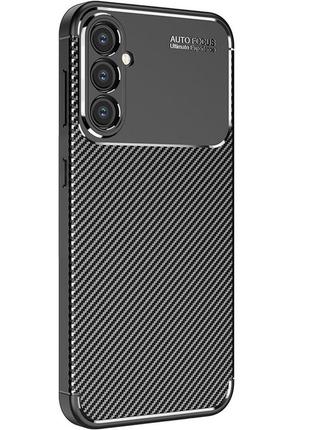 Чехол fiji ultimate carbon для samsung galaxy a35 5g (a356) противоударный бампер черный