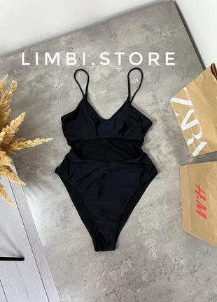 🌷ідеальний цільний купальник з розрізом на талії від missguided