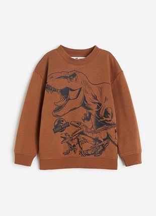 Свитшот на флисе h&m на мальчика 2-4-6 лет 98/104 и 110/116 см кофта худи hm