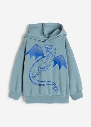 Худі на флісі h&m на хлопчика 2-4-6 років 98/104 та 110/116 см кофта світшот hm