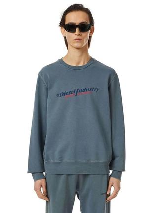 Світшот diesel з круглим вирізом доповнений принтом новий