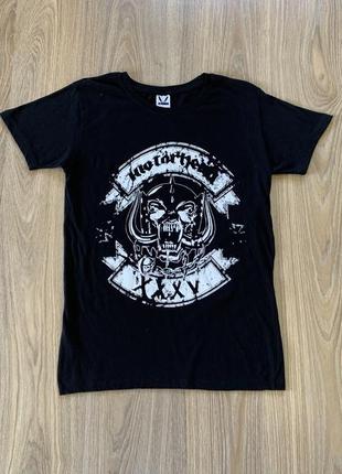 Жіноча бавовняна футболка з метал принтом motorhead xxxv