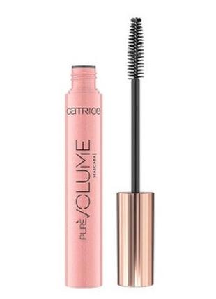 Туш для вій catrice pure volume mascara 010 - black, 10 мл