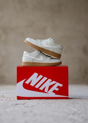 Nike sb dunk low island green gum <unk> женские кроссовки