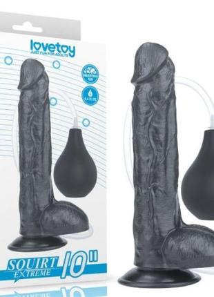 10 squirt extreme dildo - black продаж