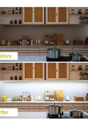 Светодиодная лента с датчиком движения led usb 5v 4w 6000к холодный 1m 60led