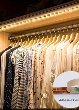 Светодиодная лента с датчиком движения led usb 5v 4w 6000к холодный 1m 60led