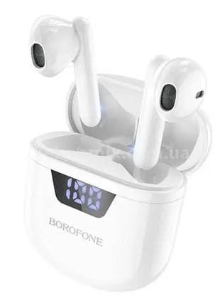 Наушники borofone bw05 pure tone true wireless bt headset white