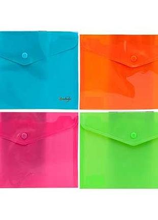 Папка на кнопці а5 глянець мікс кольорів  53 (24318)