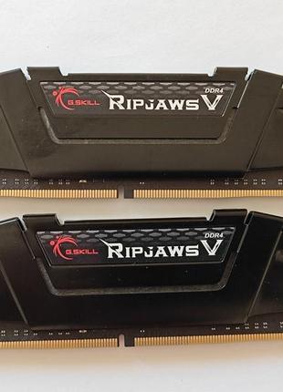 Комплект оперативної пам'яті g.skill ddr4-4000 16 gb pc4-32000 2x8gb ripjaws v f4-4000c18d-16gvk 2023oct б/в