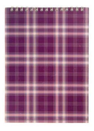 Блокнот а5 48арк клітинка спіраль карт.обкл. фіолетова shotladka вм 2470-07