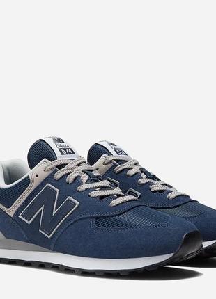 New balance 574 кроссовки мужские синие весна-лето-осень