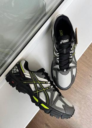 Чоловічі кросівки asics gel-kahana 8 / асікс  гель кахана green grey  / чорно-білі демісезонні,  літні, осінні кроси2 фото