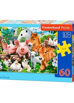 Пазли 60ел весела ферма 32*32см castorland в-066209