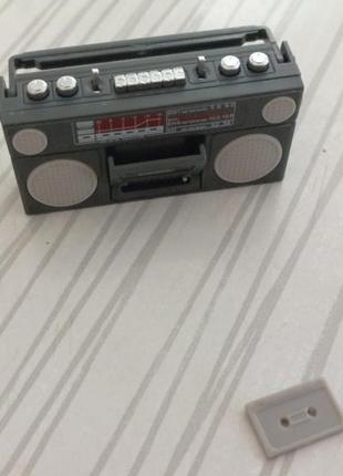 Масштабная модель кассетного магнитофона. магнитофон для кукольного домика. магнитофон...