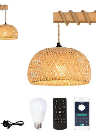 Напольный светильник rayofly dimmable living room, винтажный деревянный напольный светильник с пультом