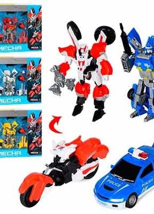 Трансформер робот + транспорт 15см 2шт 2 види по 2 кольори в кор-ці 47*31*7см a556 40-40a