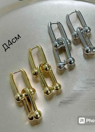 Серьги из медицинского золота stainless steel, xuping позолоченные