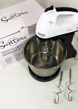 Миксер стационарный съемный suntera smx-504 300 вт, бытовой миксер для fk-329 взбивания крема