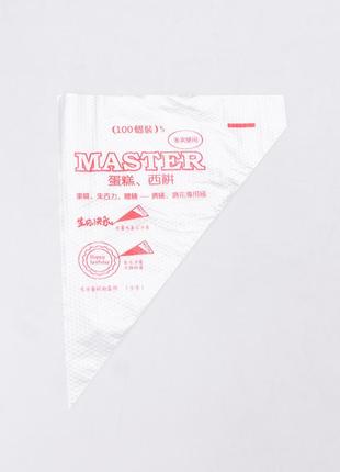 Одноразові кондитерські мішки поліетиленові 23 х 26 х 17 см