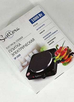 Электроплита 1 комфорка suntera sp-1920 1000 w, кухонная плита электро для кухни, zy-299 электрические плиты
