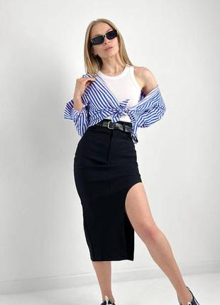 Сорочка з довгим рукавом в смужку9 фото