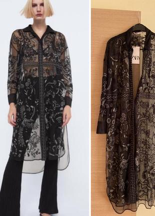 Туника второй слой платье zara - новое с биркой!