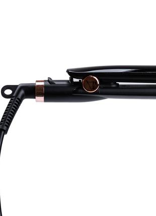 Праска для волосся керамічна з рк-дисплеєм, стайлер для вирівнювання волосся й завивання9 фото