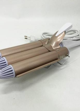 Стайлер для укладання gemei gm-1988-25, плойка для завивки, плойка з vb-412 керамічним покриттям