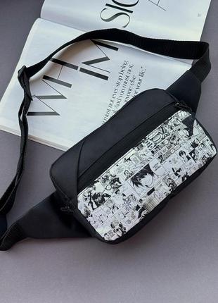 Молодіжна сумка бананка на пояс або через плече з аніме