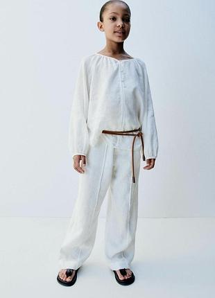 Красивая льняная блуза фирмы zara