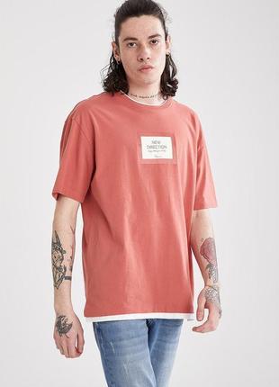 Мужская футболка из натурального хлопка s, xxl
