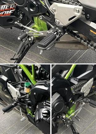 Подножка для мотоцикла пара лапка для ног черная6 фото