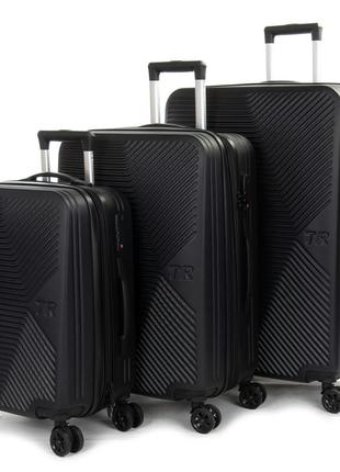 Дорожный чемодан 31 abs-пластик fashion 804 black
