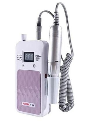 Шлифовальная машинка для маникюра nail drill yt-928 розовый, аппарат ge-877 для маникюра
