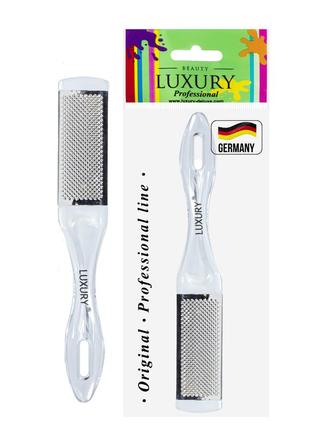 Терка для п'ят beauty luxury комбінована двостороння тм-02