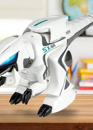 Робот динозавр intelligent toys karlo английский озвучка аккум 3.7 v звук свет на ру