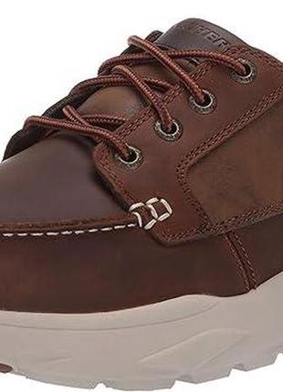 Шкіряні туфлі skechers verrado leather air cooled edric 65871/cds розмір 42 eu/9 us/устілка 27 см3 фото