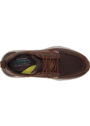 Шкіряні туфлі skechers verrado leather air cooled edric 65871/cds розмір 42 eu/9 us/устілка 27 см4 фото