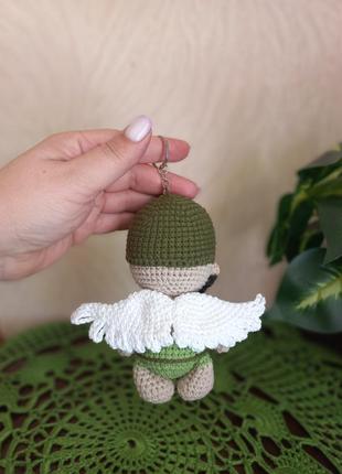 Брелок янгол воєний з бородою